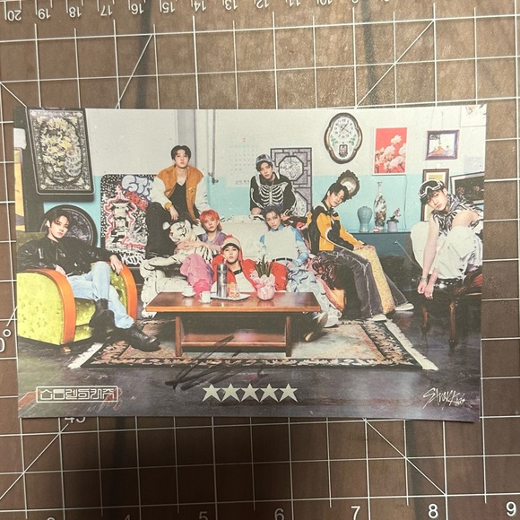 Stray Kids Other - K-Pop Stray Kids postcard with Seungmin autograph